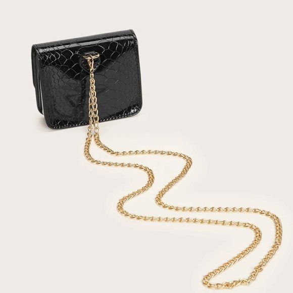 Mini Faux Croc Bag - Picture 2 of 5